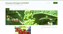 Desktop Screenshot of domaine-gavignet.fr
