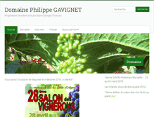 Tablet Screenshot of domaine-gavignet.fr
